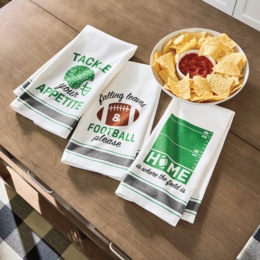3-Piece Football Kitchen Towel Set, , large