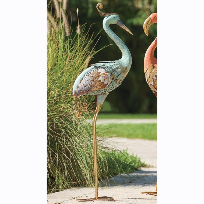 Metal Statement Bird Sculpture, , large