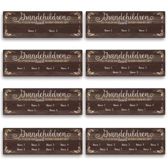 Personalized Grandchildren Wall Art, , large