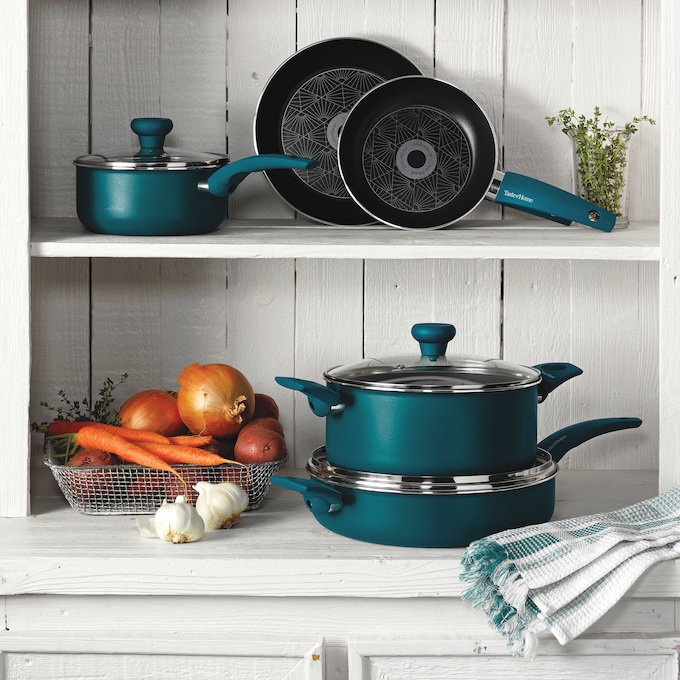 Taste of Home 8-Piece Nonstick Aluminum Cookware Set, , large