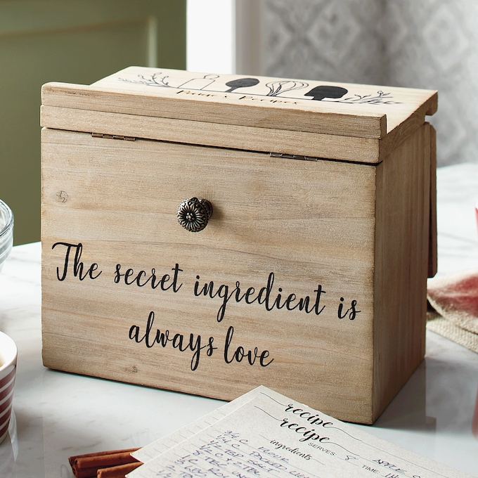 Recipe Box with Stand, , large