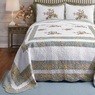 Loretta Embroidered Quilted Bedspread, , large