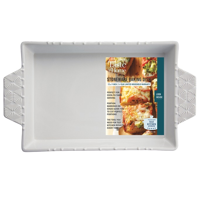 Taste of Home 13x9" Stoneware Lasagna Pan, , large