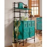 Embossed Floral Microwave Cart, , large
