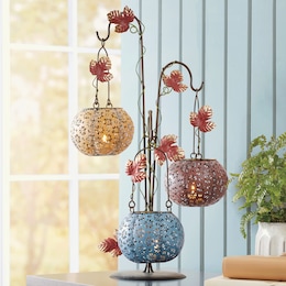 Tiered Metal Harvest Lantern, , large