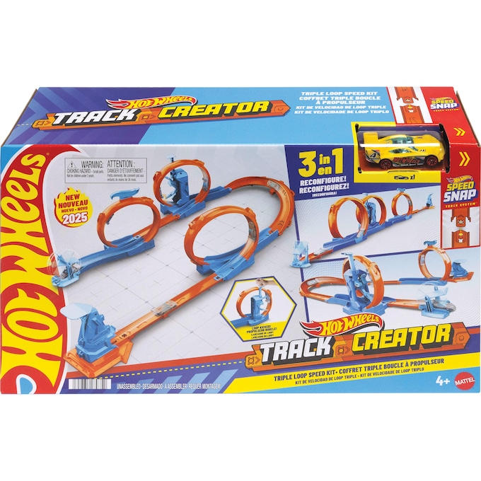 Hot Wheels Track Creator Triple Loop Kit, , large