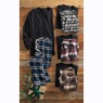 Value 2-Piece Men's PJ Set with Crew Top and Plaid Bottoms, , large