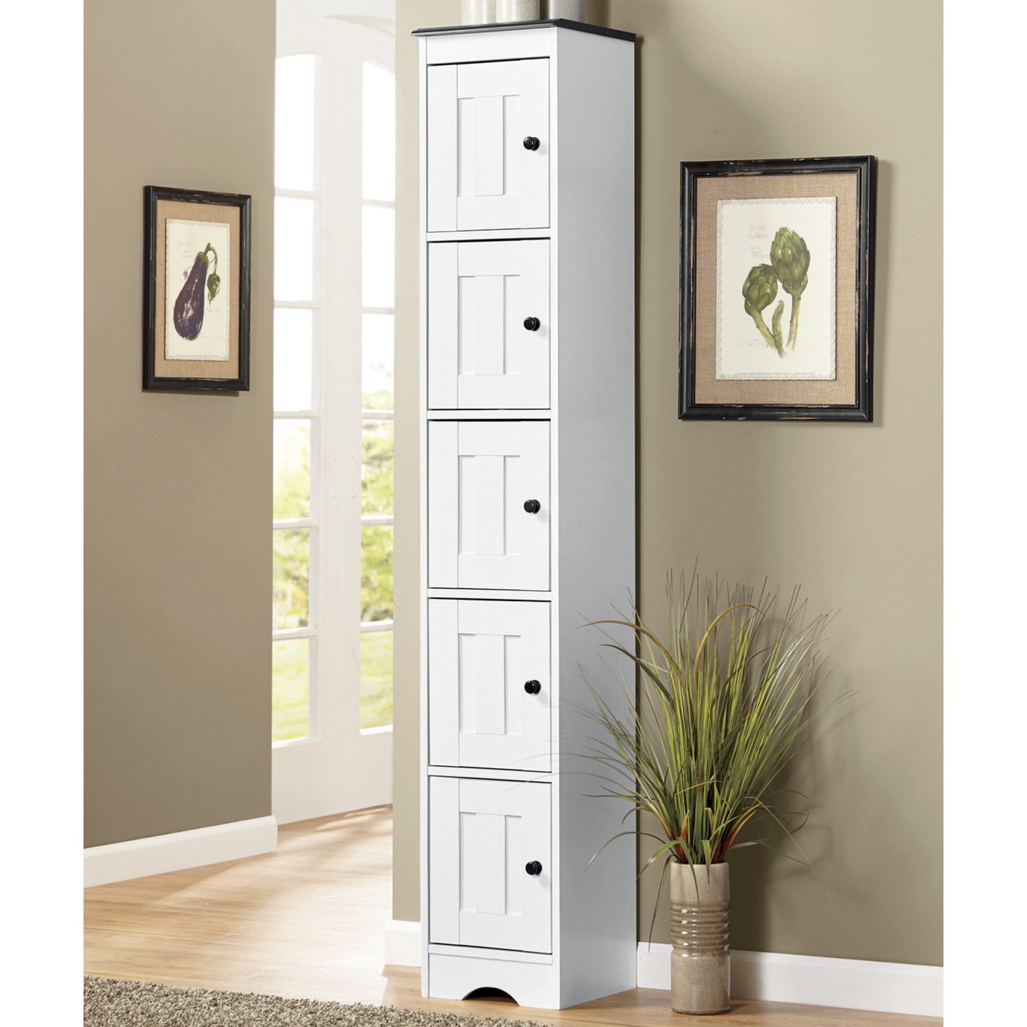 Katie 5-Door Tall Kitchen Cabinet | Country Door