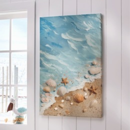 Coastal Seashells Wall Art, , large
