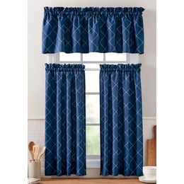 Kitchen Squares 3-Piece Curtain Set, , large