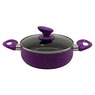 Chef Tested 11-Piece Granite Ceramic Nonstick Cookware Set, Purple, large