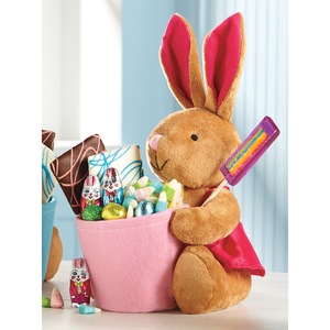 Pink Bunny Basket, , large