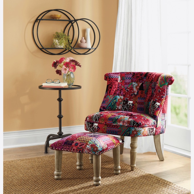 Pink hotsell patchwork chair