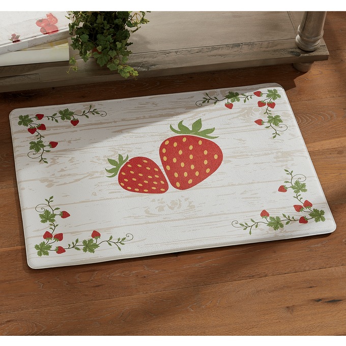 Strawberry Anti-Fatigue Mat - 20&quot; x 30&quot;, , large