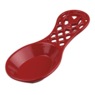 Rooster Cast Iron Spoon Rest, Red, large