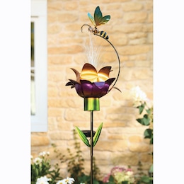 Solar 42" Flower Bee Stake, , large