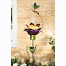 Solar 42" Flower Bee Stake, , large