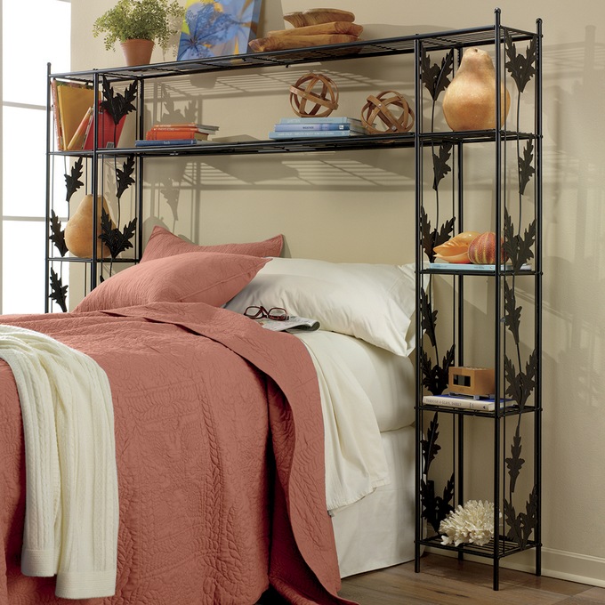 Laney Leaf Queen Storage Headboard Country Door