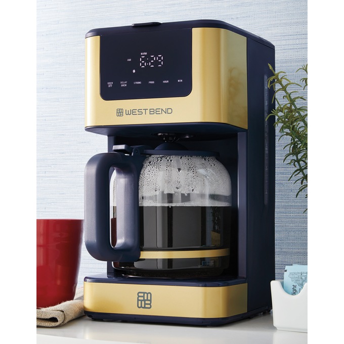 West Bend 12-Cup Touchscreen Coffee Maker, , large