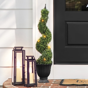 Faux Potted Lit Topiary, , large