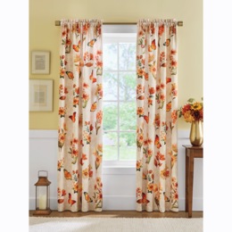 Florals and Butterfly Blackout Single Panel, , large