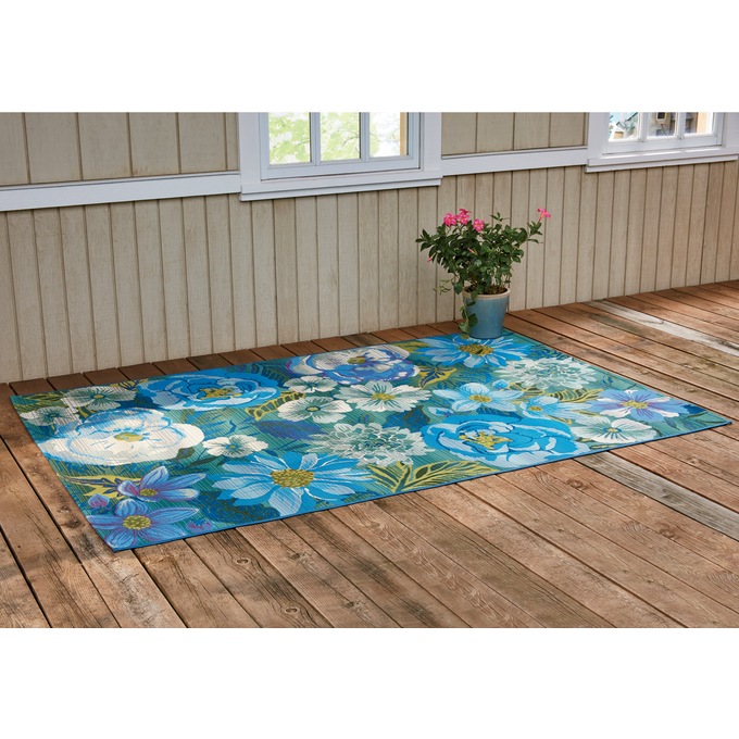 Tansy Floral Indoor/Outdoor Rug, , large