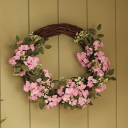 Outdoor Geranium Wreath, , large