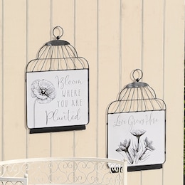 Set of 2 Birdcages Wall Art, , large