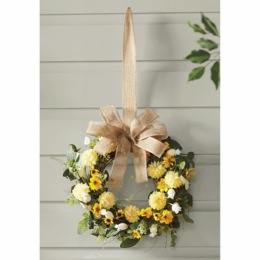 Yellow Summertime Bliss Wreath, , large