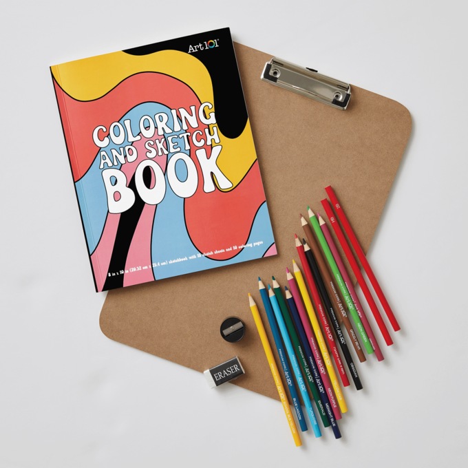 Sketch Book: Large Artistic Creative Colorful Notebook for Drawing