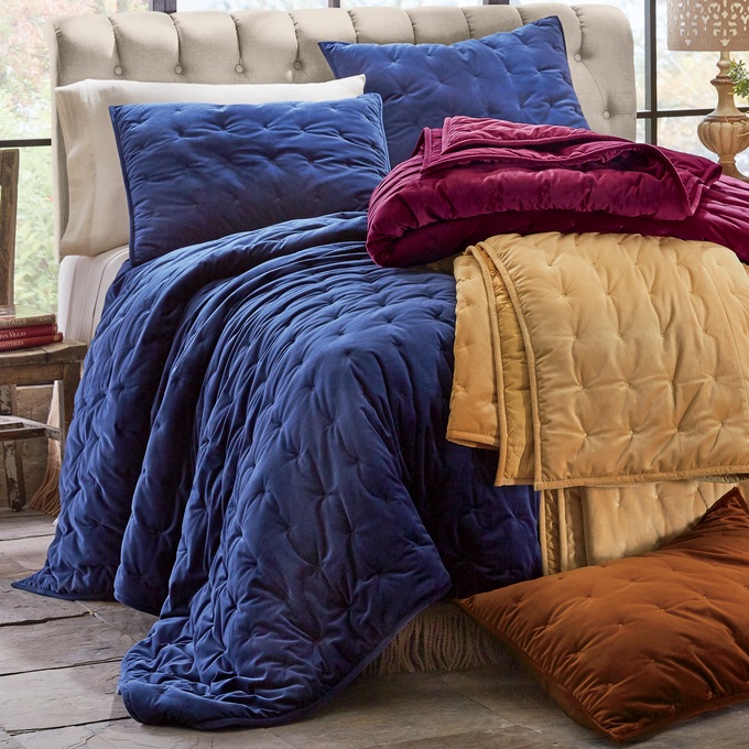 Velvet Oversized Quilt And Sham Country Door