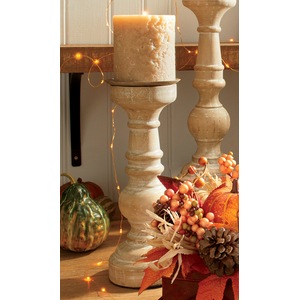Small Distressed Candle Holder, , large