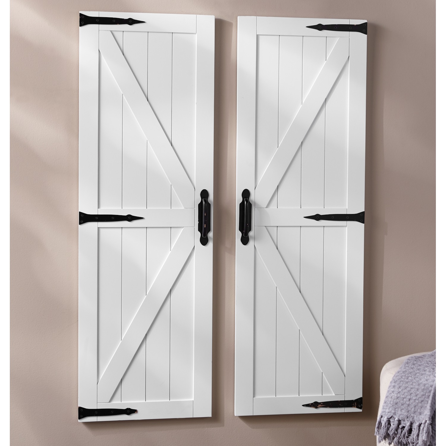 Set of 2 White Beadboard Doors | Country Door