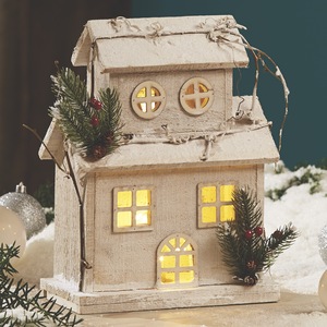 Short LED Snow House, , large