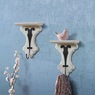 Set Of 2 Vintage-Style Vera Shelves With Hooks, , large