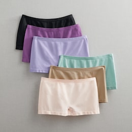 Hanes 6-Pack Seamless Women&rsquo;s Boyshort Underwear with 4-Way Stretch, , large