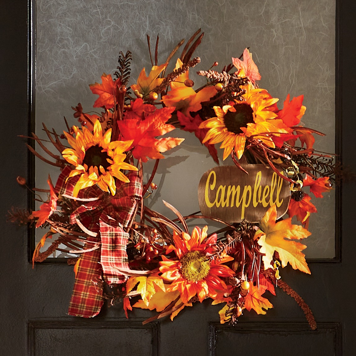 Personalized Sunflower Wreath Country Door