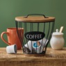 Coffee Cup Basket with Lid, , large