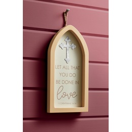 Done in Love Cross Wall Hanging, , large
