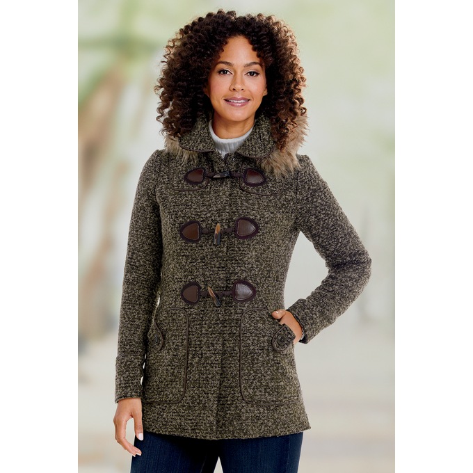 Chestnut Toggle Coat, , large