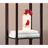 Lit Frosted Cardinal Bottle, , large