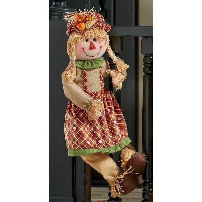 Girl or Boy Scarecrow Porch Hugger, , large
