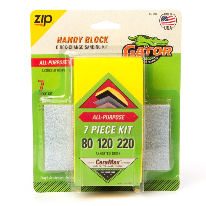 Gator Zip Handy Block Sanding Kit, , large