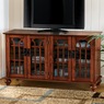 Arched Door Mission-Style TV Stand Console with Doors, , large