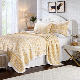 Hart Matelass&amp;eacute; Flower Quilt, , large