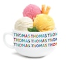 Colorful Name Pattern Personalized Ice Cream Bowl, , large
