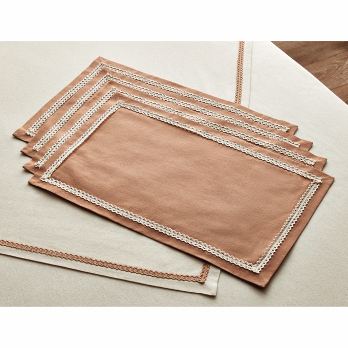 Linen-Look Tablecloth, , large