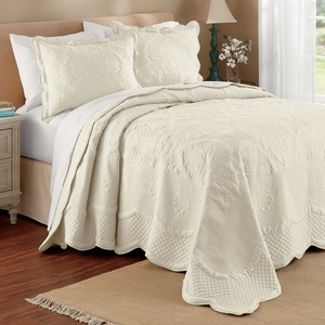 Caspian Scalloped Bedspread, , large