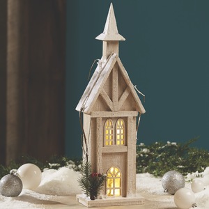 Medium LED Snow House, , large