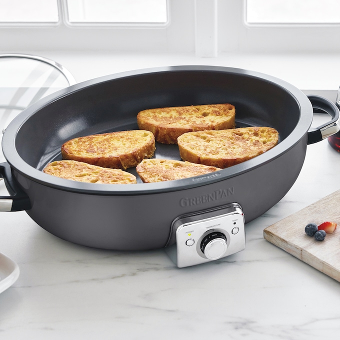 Green Pan Elite 5.5-Quart Oval Electric Skillet, , large